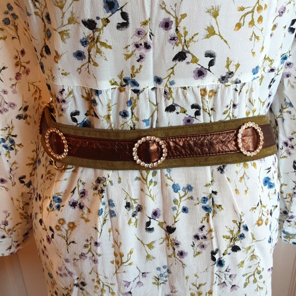 Vintage Erena Lipatova Jeweled Suede Crossbody/Shoulder/Waist Bag - Picture 7 of 8